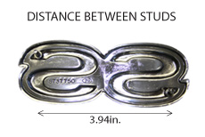 1969 TRUNK EMBLEM, "SS"